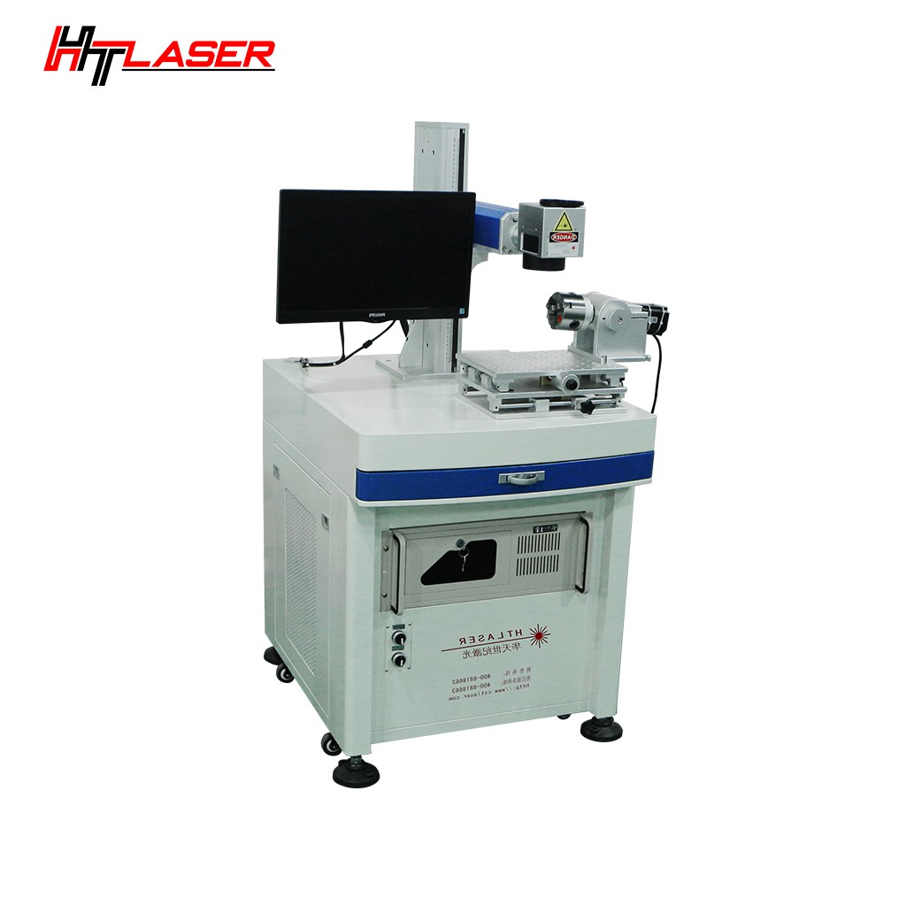 Fiber laser engraver with rotary attachment